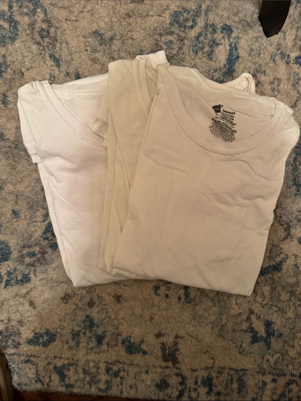 Hanes White Short-Sleeve Men’s Crewneck Tee (Set)